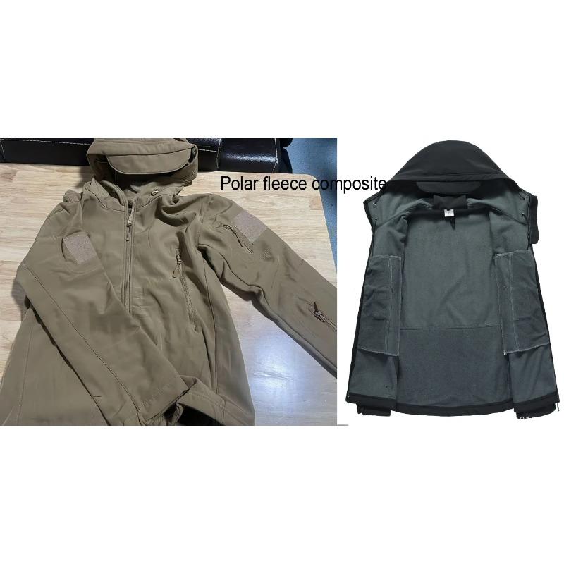 Men's Winter Autumn Softshell Fleece Jackets Windproof Outdoor Fishing Hiking Hunting Thermal Camping Cargo Coats Warm M-5XL