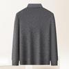 MONTAGUT Men's Faux Two-Piece Collar Merino Wool Sweater
