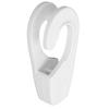 Boat Bumper Clip Fast Adjustment Enhanced Sealing Pontoon Bumper Clip Hook for Ship Kayak Yacht White 25mm   1in