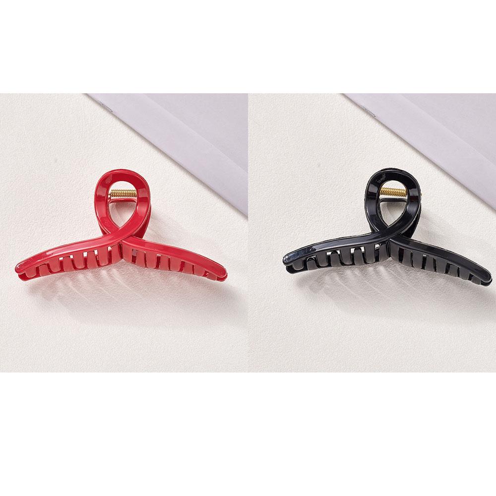 2 Stück Neu 13cm Großes Weiches Silikon Großer Hai Clip Haar-Klammer-Clips für Damen Mädchen Retro Einfache Haar-Accessoires Kopfschmuck Schmuckstück