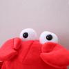Crab Headgear Lovely Long Ears Red Color Soft Head Cover Cross-dressing Headwear Plush Cartoon Hat Party Costume Cosplay Props for Selfie Photography