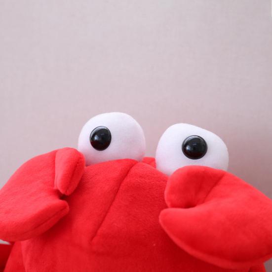 Crab Headgear Lovely Long Ears Red Color Soft Head Cover Cross-dressing Headwear Plush Cartoon Hat Party Costume Cosplay Props for Selfie Photography