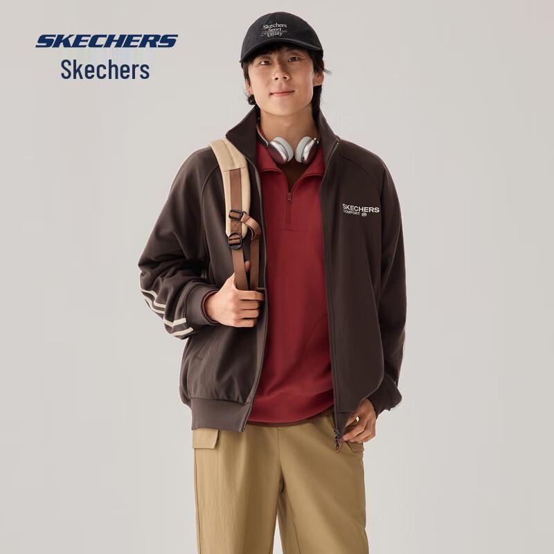 Skechers Unisex Waterproof Windproof Stand Collar Jacket L