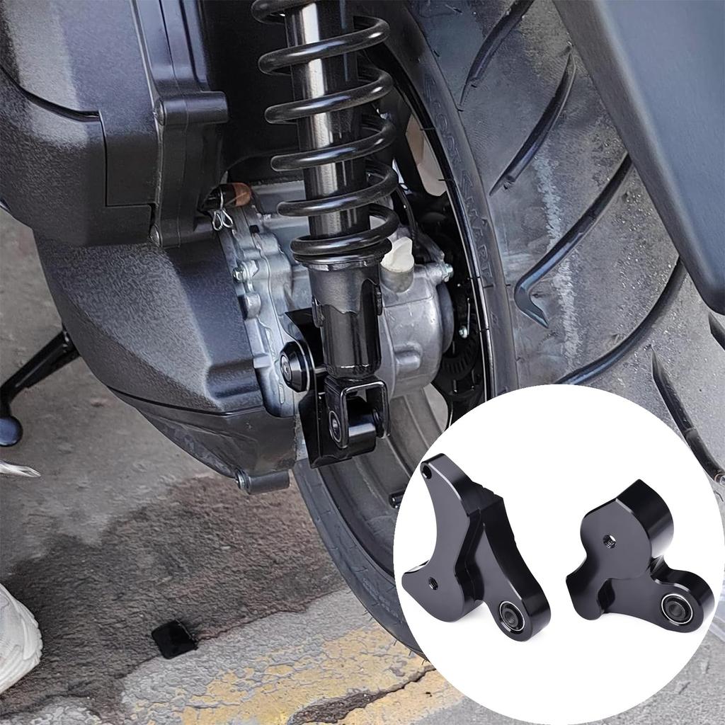 Motorcycle Lowering Kit & Rear Lowering Link Rod for Yamaha XMAX 300/XMAX 250 (All Models) - Improves Foot Reach (Black)