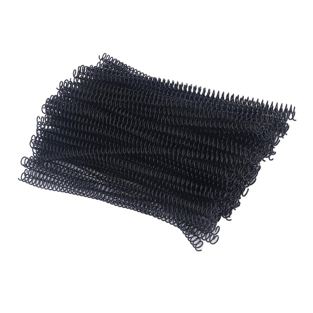 100Pcs Spiral Binding Coils Plastic Dia 9.5mm 3Celsius8in 48 Teeth 4:1 Ratio 75 Sheet Capacity for   Paper