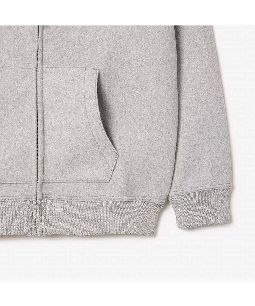 Lacoste Men'S Flannel Zip-Up Hoodie Sh4106-54N Cca