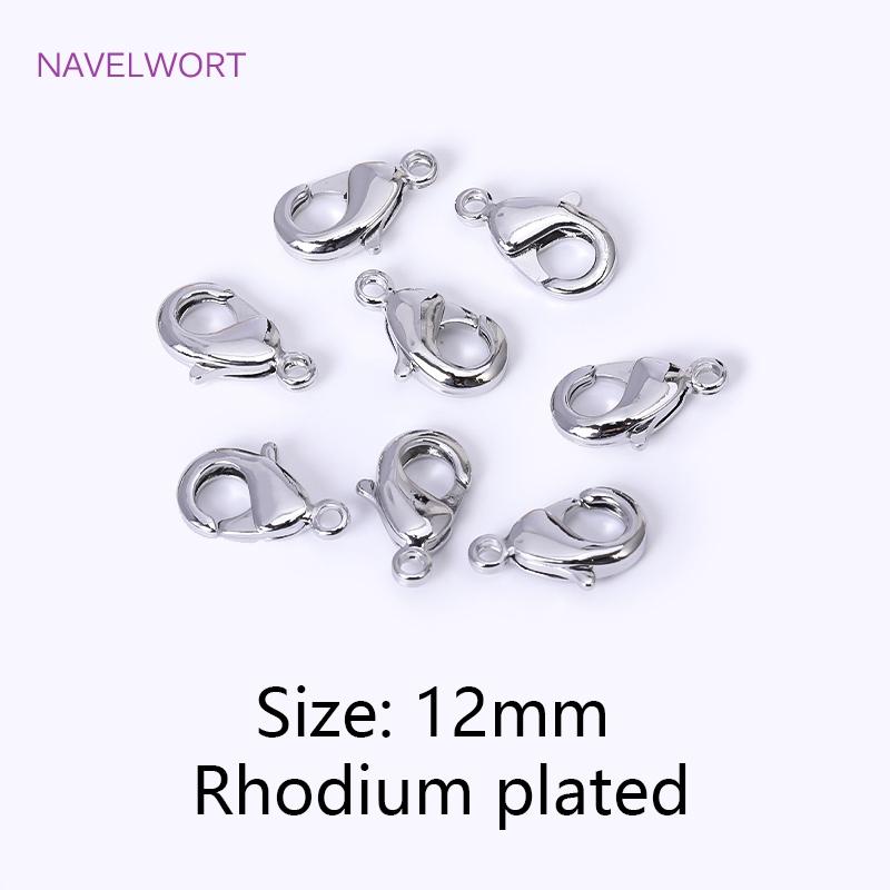 

Brass 18K Gold Plated 10/12mm Lobster Claw Clasp,Clasps For Jewelry Making,Jewelry Materials Wholesale DIY Accessories 10 pieces