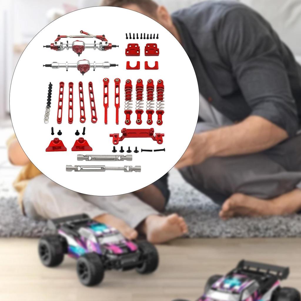 1/12 Carro RC Eixos Hastes Acessórios de Modificação Fácil Instalação Suportes de Amortecedor Puxar para