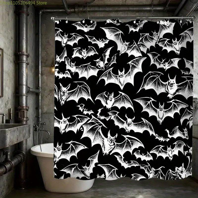 1pc Bathroom Shower Curtain, Superhero Theme Party, Plague Anniversary Shower Curtain, Includes 12 Hooks, 180x180cm Bathroom C