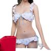 Women's Cute Floral Lace Push-Up Bikini - Sweet Japanese Style for Small Busts