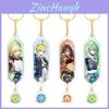 Genshin Impact Dehya Gold Layered Pendant Keychain