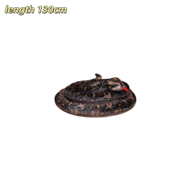 Simulated Snake Plush Toys Rattlesnake Python Green Snake Stuffed Doll Fun Prank Toys Collection Home Decor Toys Birthday Gifts