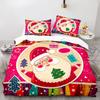 Christmas themed Santa Claus 2/3 piece bedroom set,Children'sGift Teenagers adulte Microfibre double bed Duvet Cover