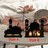 Eid Candle Holder Decorative Elegant Tealight Candle Stand Eid Candlestick for Table Centerpieces Wedding Home Party Decoration
