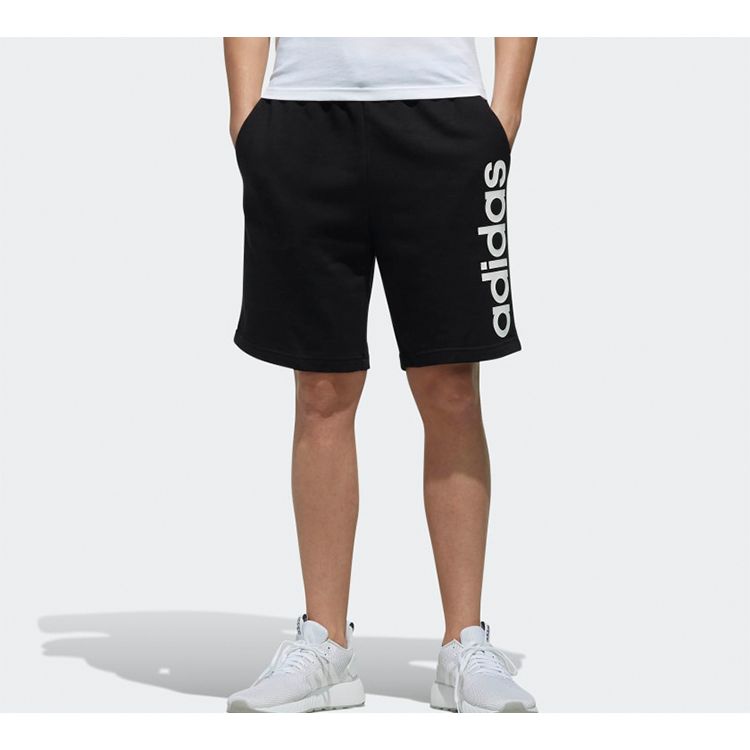 Adidas Neo Side Large Logo Casual Sports Shorts Men Shorts Black DW8032