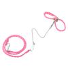 Pet Hamster Adjustable Harness Small Rat Mouse Training  Leash with Finder Bell(Pink)