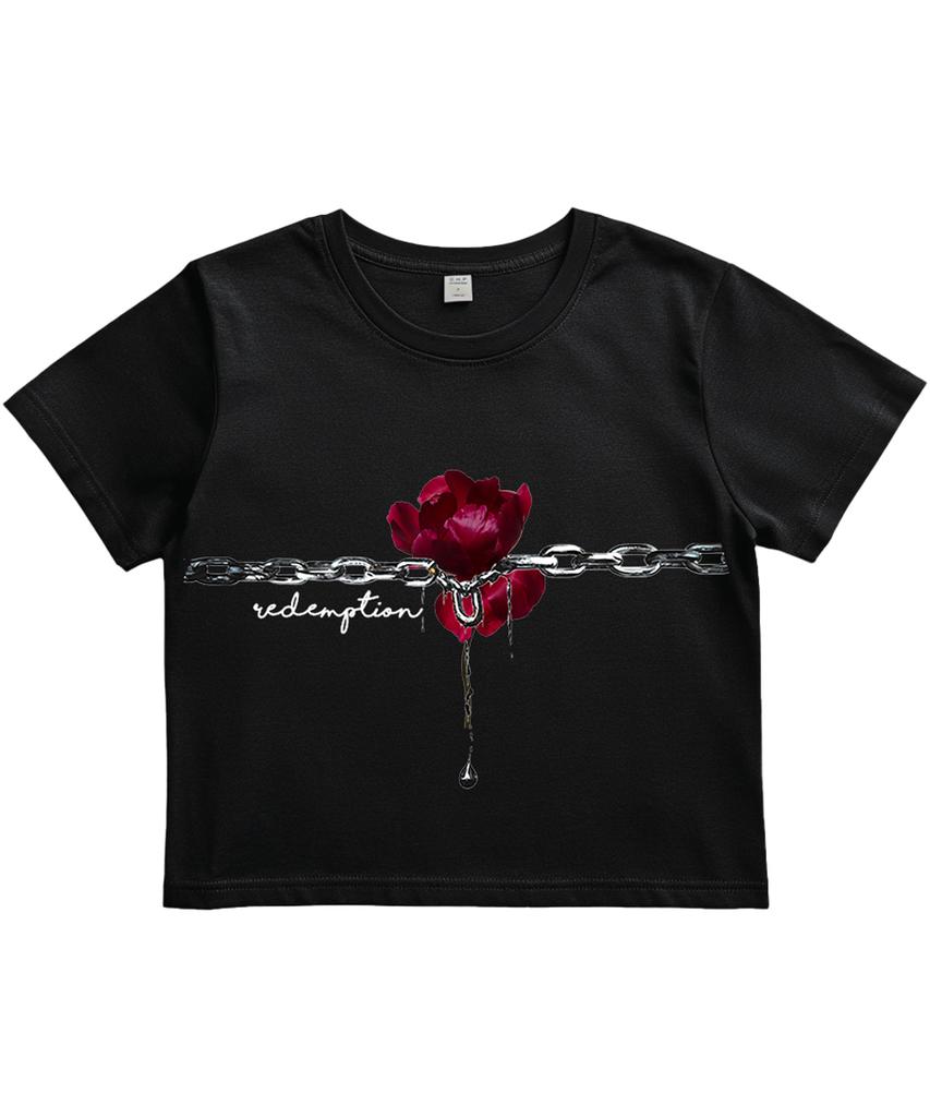 ONEHUNDREDPERCENT FOR WOMAN Ohpxaidaeve Redemption Women'S Crop Short Sleeve Tee