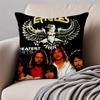 Classic Rock Band T-The Eagles Cushion Cover Pillowcase Anti-dustmite Invisible Zipper Short Plush Sofa Cushion
