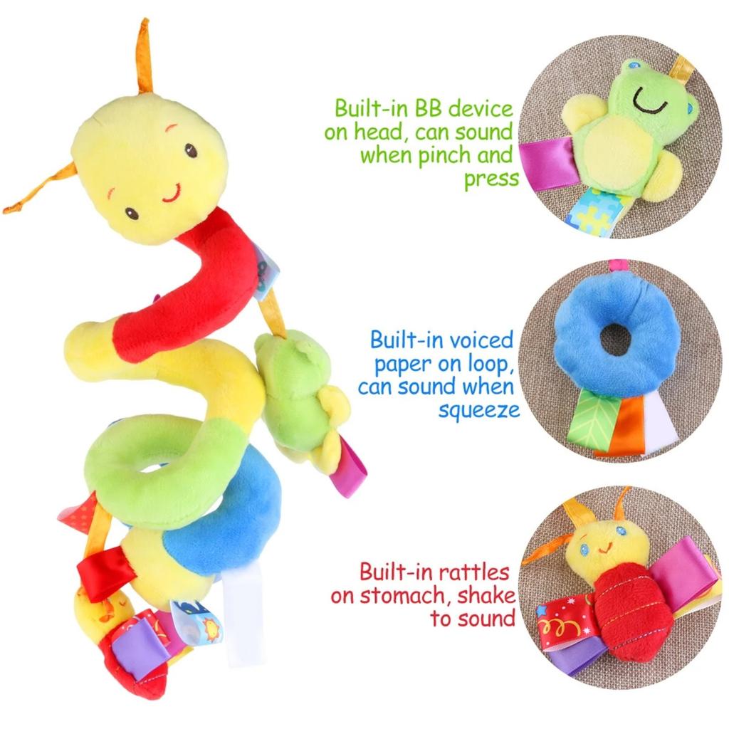 Baby Stroller Hanging Color Label Bed Around Plush Toys, Stroller And Car Seat Toys