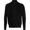 Logo Solid Color High Neck Zip Long Sleeve Knit Sweater Men Sweater Black J30J323814-BEH