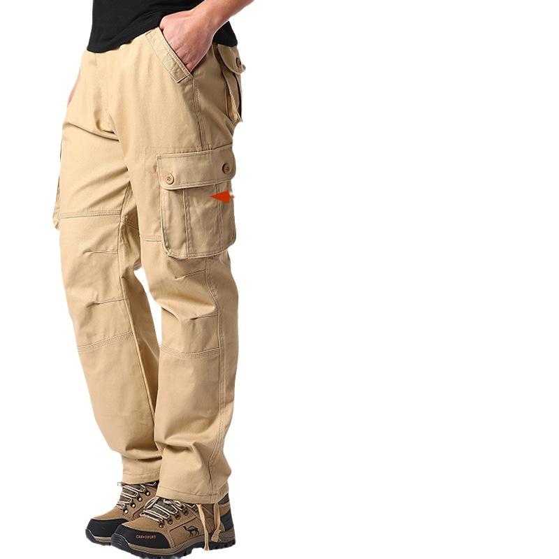 Work Pants Men's Loose Oversized Casual Pants with Multiple Pockets, Work Pants