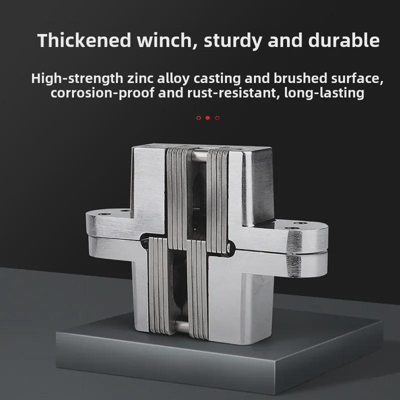 Zinc Alloy 180° Concealed Cross Hinge for Dining Tables