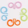 200pc Random Colorful Plastic Opening Mark Circles, DIY Weaving & Knitting Marking Counter Tools, Crochet Counting Buckle Marker
