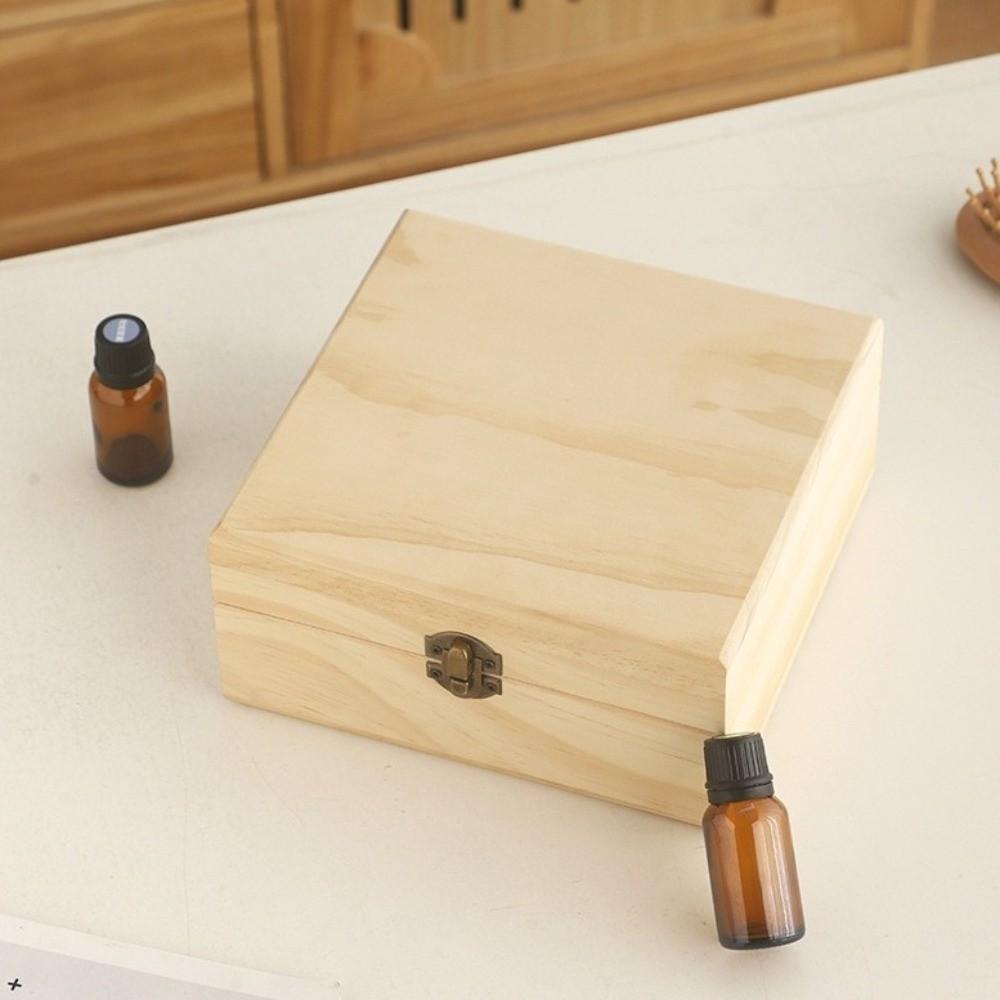 Durable Essential Oil Storage Box Wooden Essential Oil Organizer Aromatherapy Container  Travel Use