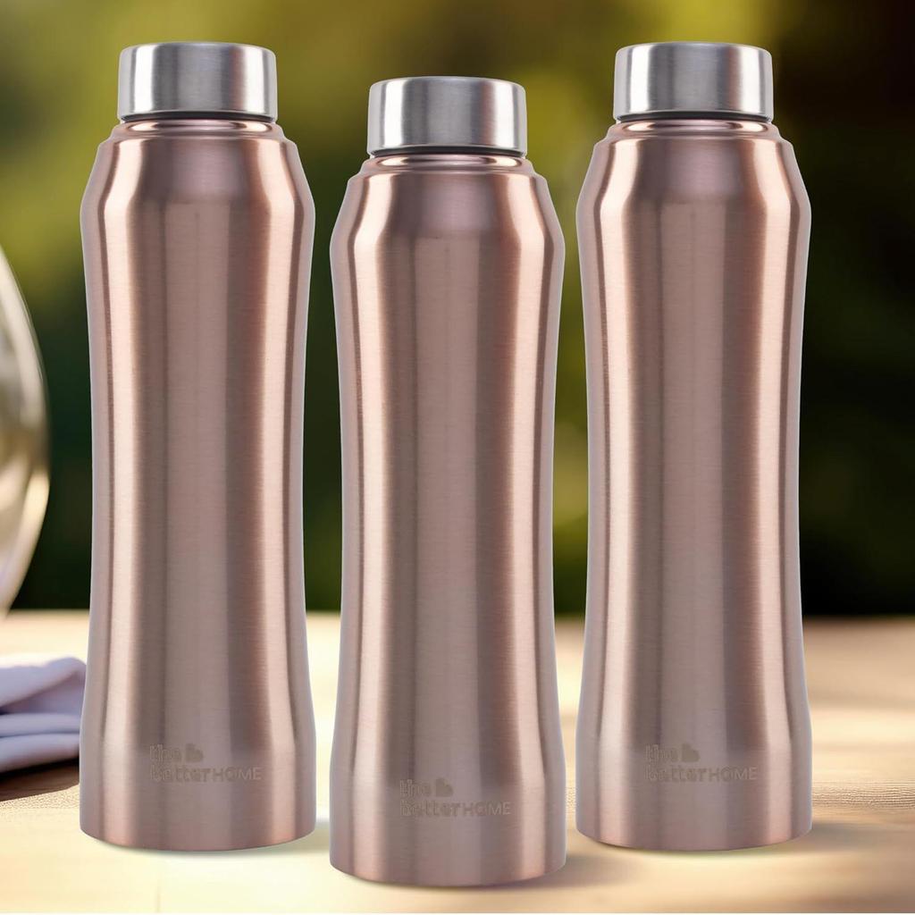 Home Stainless Steel Water Bottle 1L -1 (Gold)