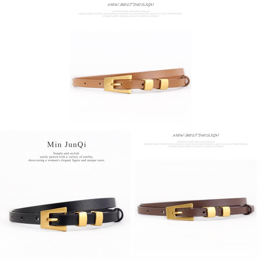 Classic Leather Belt For Men With Pin Buckle Fashion Dress Waist Accessory