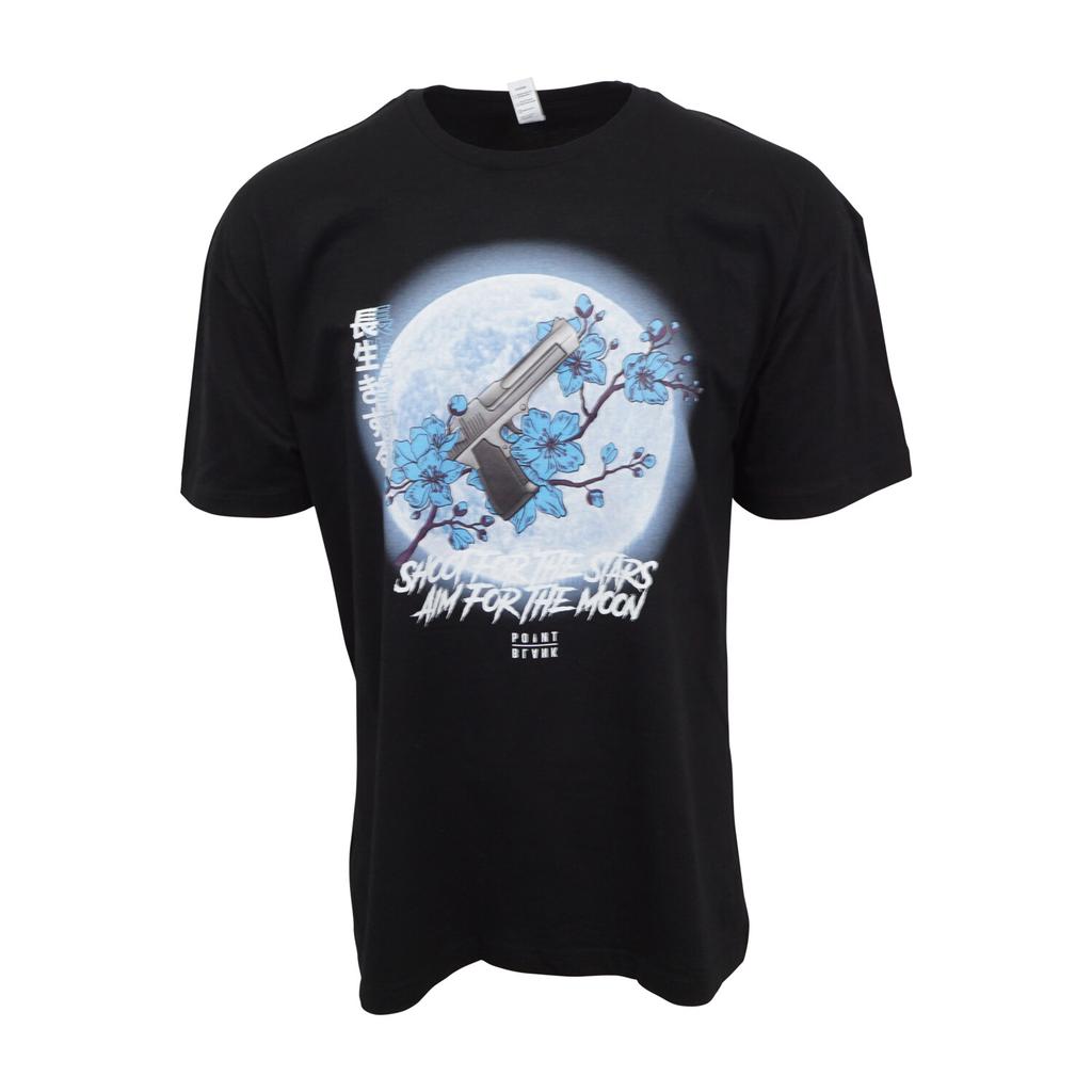 Point Blank Shoot For The Stars Aim For The Moon T Shirt