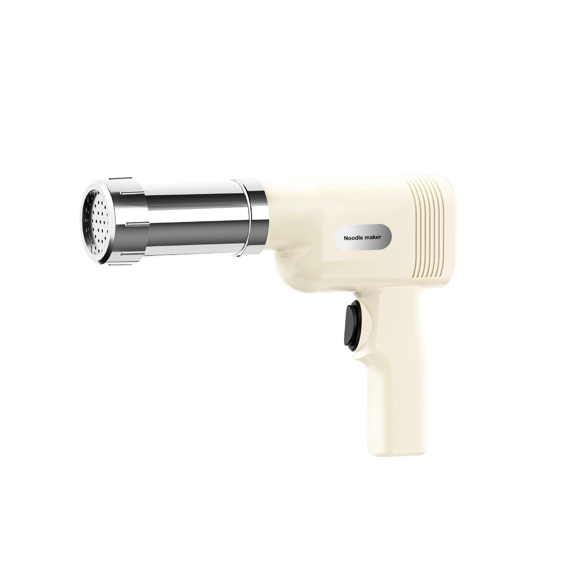 

Handheld Wireless Portable Electric Noodle Maker: Multifunctional & Rechargeable Pasta Machine Stainless Steel Version білий