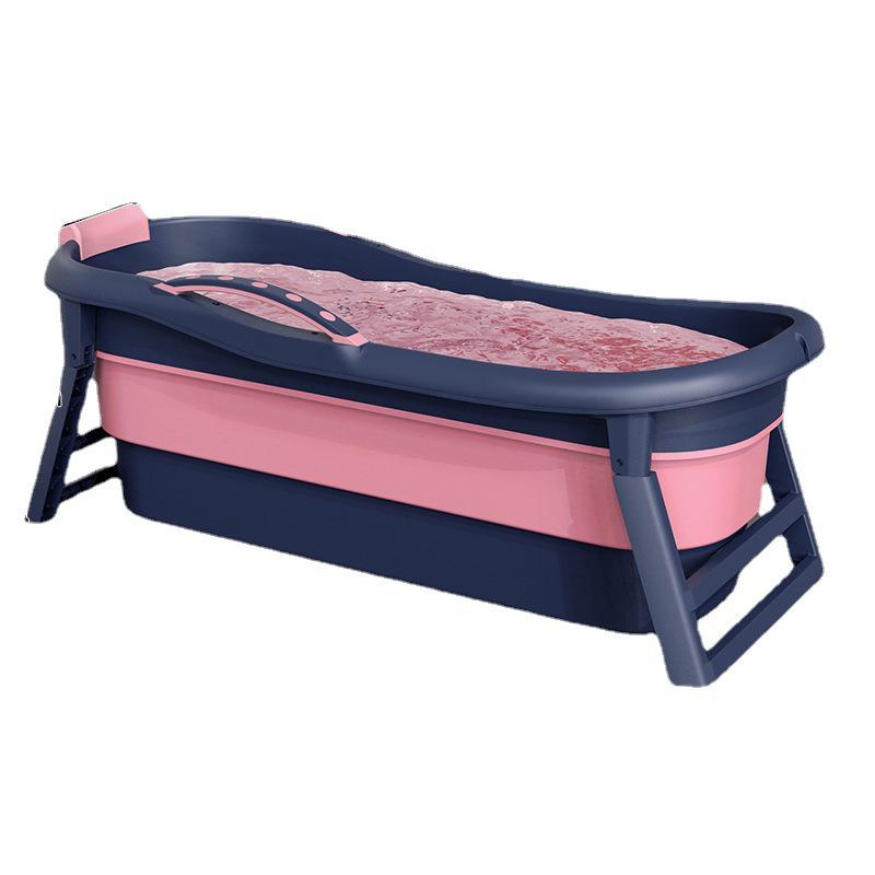 Large Adult Folding Bathtub: Full-Body Steaming, Thickened, Sit and Lie for Home Use