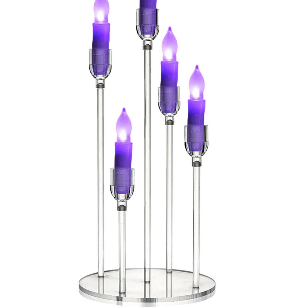 Acrylic Candlestick Holders Transparent Taper Candle Holder Wedding Party Favors Lightweight Decorative Table Centerpieces