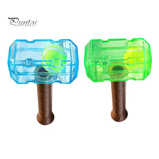 Active Play Dog Accessories 2Pcs Squeaky Hammer Toys with Tennis Ball Inside, Interactive Fetch Toys, Durable Rubber Chew Toy for Medium Large