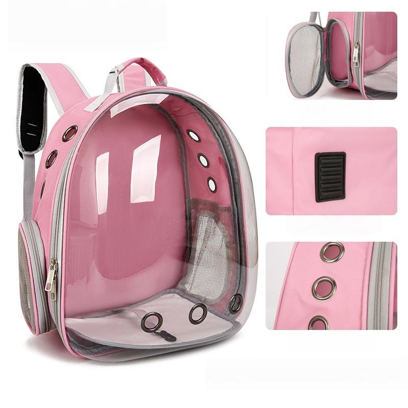 1Pcs Pet Carrier Bag Capsule Bag Large Capacity Cat Bag Carrier Portable Pet Outdoor Travel Transparent Backpack For Dog Cat