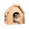 Wear Resistant Warm Integrated Corrugated Paper Cat Scratcher Bed Cat Toy For Cats