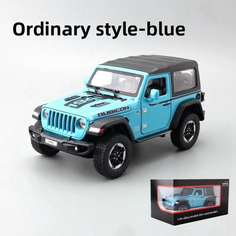 Simulation Wrangler Robin Hood Rubicon Convertible Off Road Car Toy Model