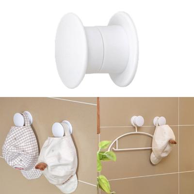 Three-dimensional Traceless Tie Headset Hook Wall Decoration Self Adhesive Hook Cylindrical Wall Bag Wall Plastic Hook
