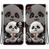 Handmade PU Leather Flip Case for Samsung Galaxy XCover7 (SM-G556B/G556BU1)- Anti-Slip Shockproof Cover with Wrist Strap & Heart/Rose Cat Designs