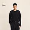 CROQUIS Men's 2025 Autumn Crewneck Loose Fit Long Sleeve Knit Sweater 9P8313550