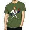 T-Shirt Weich Streetwear T-Shirts Zeichentrickfigur Tanzende Pose Baumwoll-T-Shirt Für Mann Mode Schnelltrocknendes Kurzarmhemd