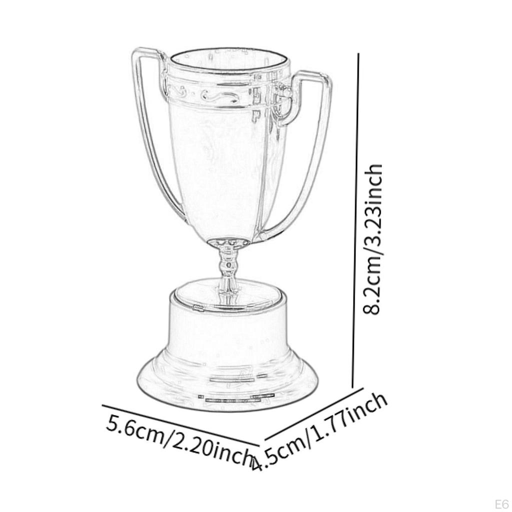 10 Mini Trophies for Adults And Children, Portable, Gifts Awards