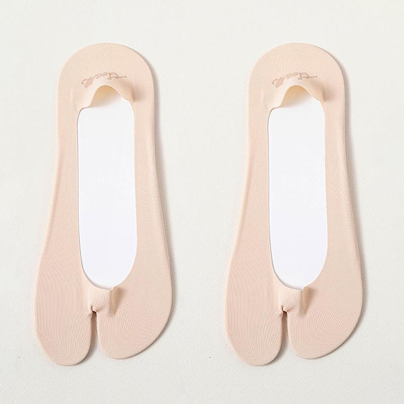 Ultra Thin Split Toe Socks Summer Outdoor No Show Tabi Two Toe Socks Invisible Liner Boat Ankle Toe Socks For Women Ladies
