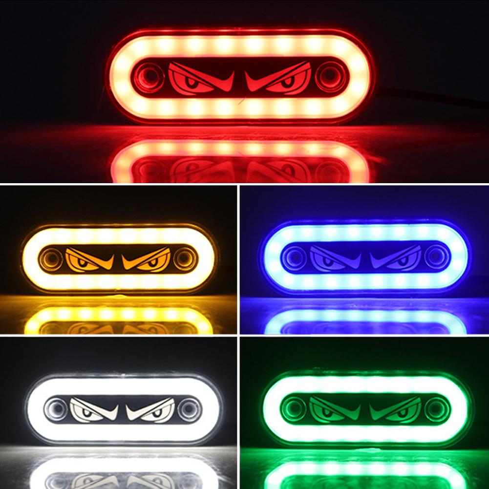 Devil's Eyes Light Trailer Tractor Lorry Warning Parking Lamp 12V 24V Car LED Side Marker Light Truck Clearance Lamp Tail