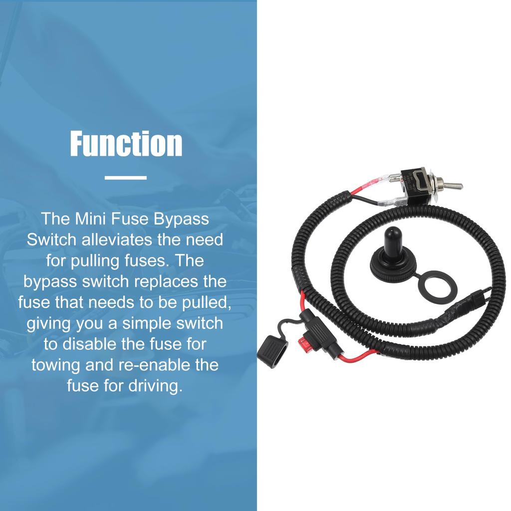 uxcell Car Switch Fuse, Car Switch, Fuse Switch, Mini Fuse, Wire, Universal, 28.3 Inches (71.7 Cm), 1 Set