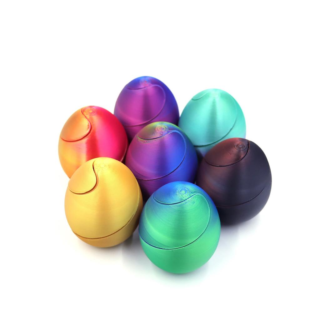 3D Printed Spiral Egg Sensory Rotating Spinner Toy For Kids Easter Basket And Classroom Prize Stress Relief Relaxing Toy