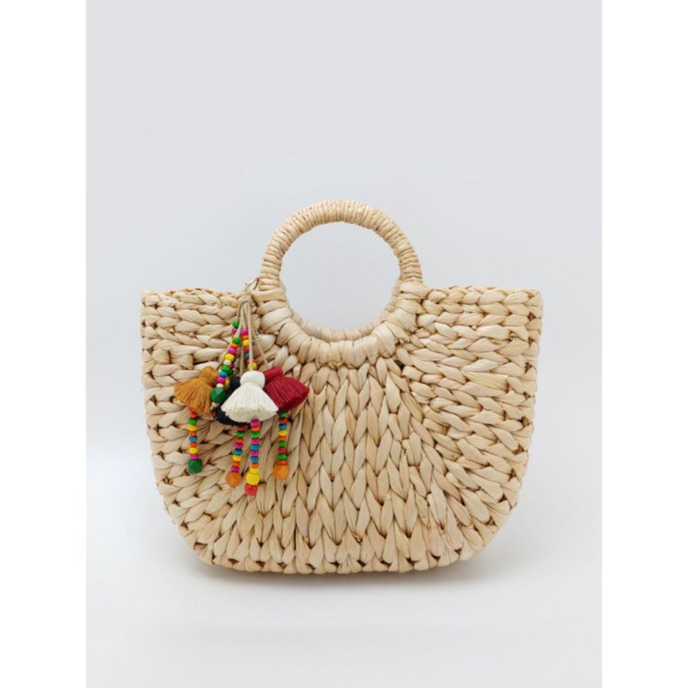 LALA Rattan-Perlen-Anhänger B-Beige