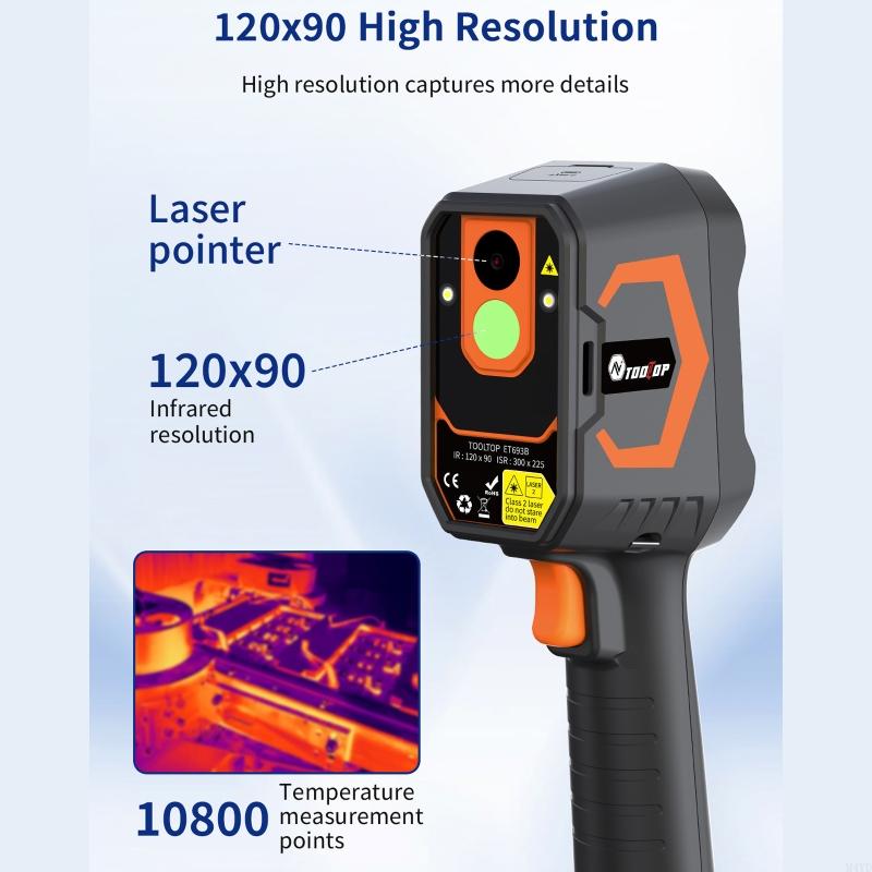 Thermal Imaging Camera Wide Temperature Ranges 20°C to 550°C Thermal Detectors Handheld Thermal Imager M4YD