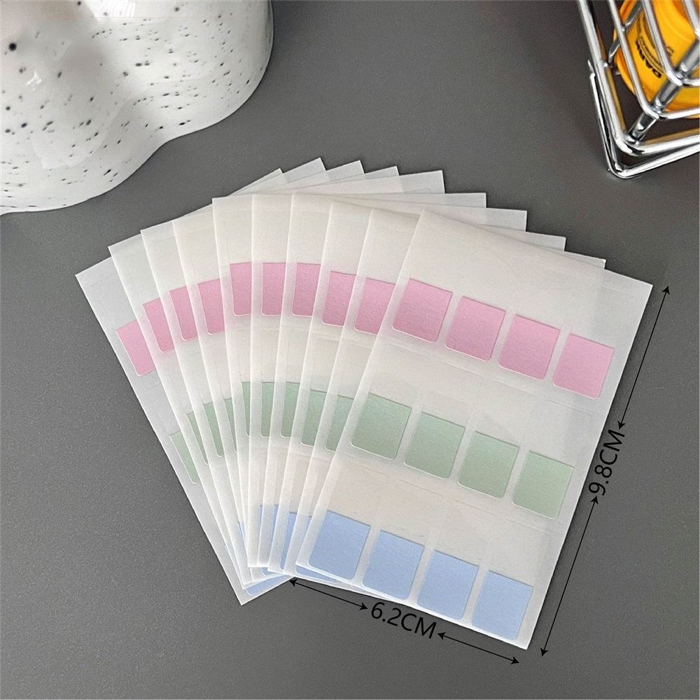 

10pcs/lot Self Adhesive Memo Pad Multifunctional Note Index Stickers Page Markers Paper Idol Card small-light color
